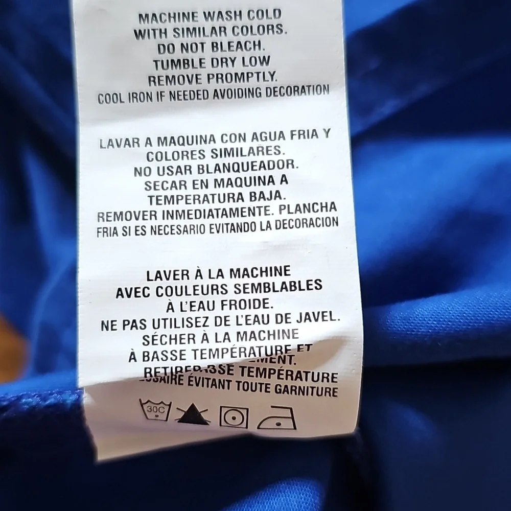 Cherokee Galaxy Blue Short Sleeve VNeck Medical Scrub Top Women's Size Large NWT - Picture 15 of 15